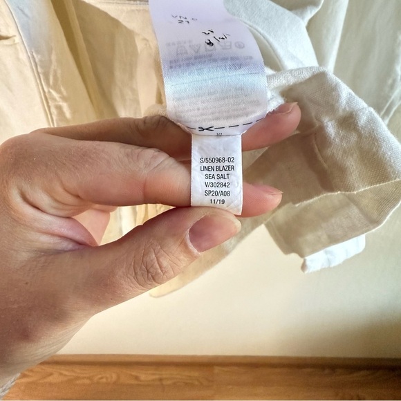 Old Navy Linen Blazer Sea Salt Size XL - Picture 5 of 9